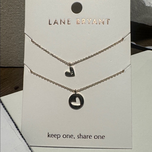 Layered Heart Pendant Necklace Set (BR1313/2) - Picture 4 of 5